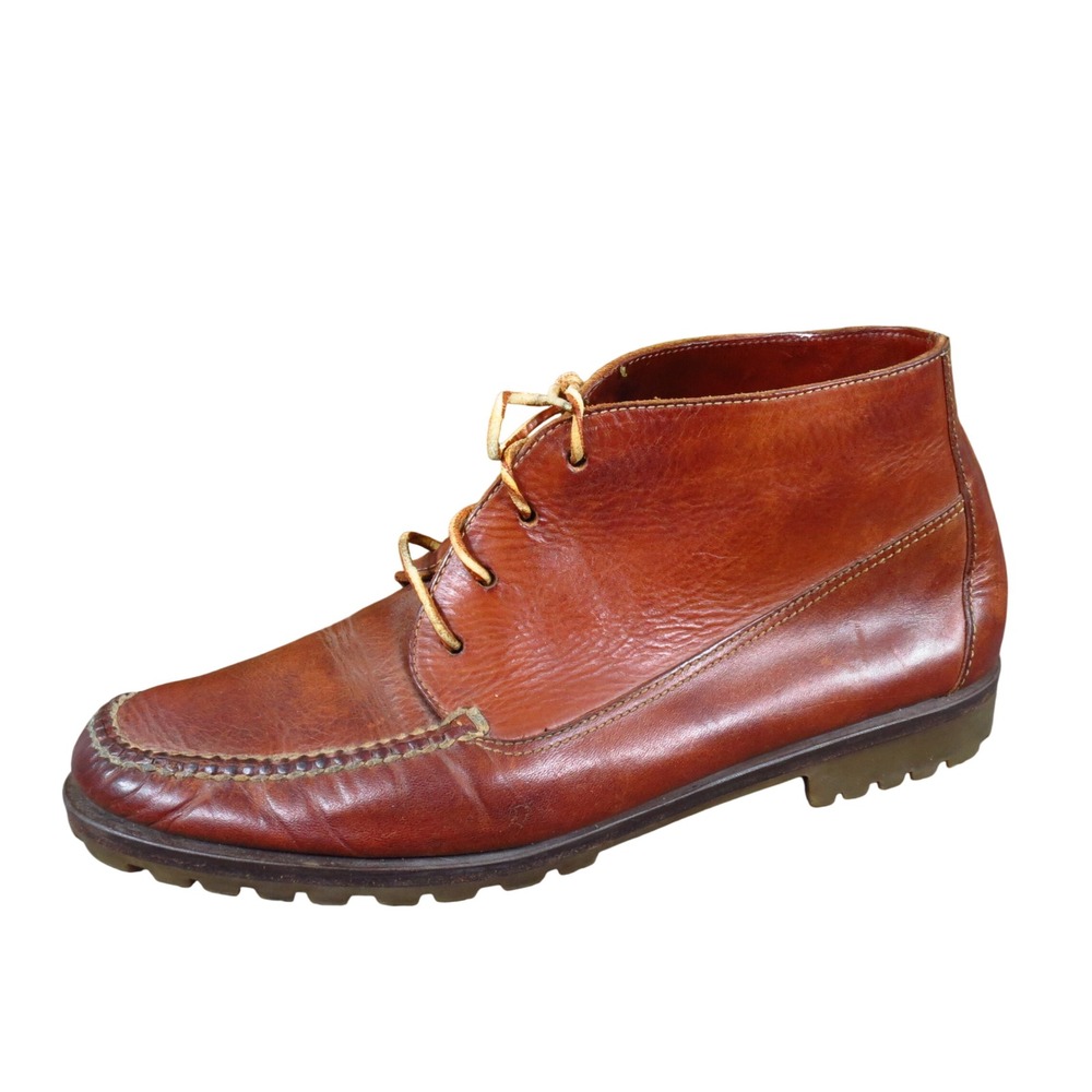 Cole Haan 2936 Mens Chukka Boot Size 11 Outdoor Brown Leather Made in Brazil